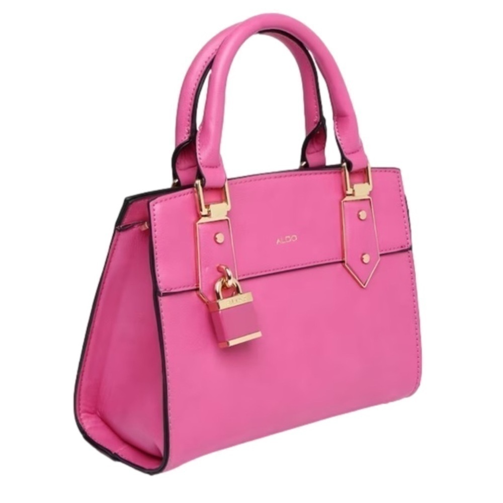 PURSE OF THE MONTH! NWOT ALDO Pink Tonga Satchel (shoulder strap included)
